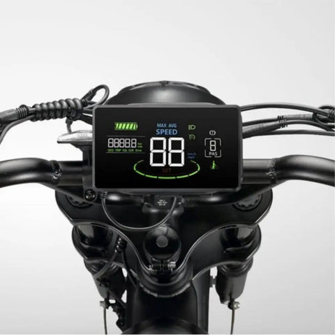 Ebike LCD Display Meter with 5 Pin Waterproof Connector for 48V Electric Bike Conversion Kit and Mountain Bike Control Panel with USB UART.