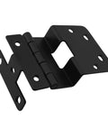 Heavy Duty Black Metal Four Fold Hinge For Cabinet Doors, Windows, And Wardrobes, Built To Last, Rust Proof And Corrosion Resistant Hardware For Three Quarter Inch Thick Panels, Wide Opening, Durable Hardware black metal hinge