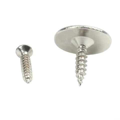 Screws included with Magnetic Cabinet Door Catch With 15 Lbs Magnetic Hold Heavy Duty Stainless Steel Drawer Latch for secure installation.