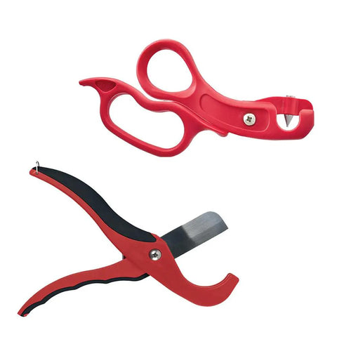 Drip Tubing Cutter And Punch Gun Kit For 1 Inch Flexible Tubing, Cuts Drip Lines And Blu-Lock Pipe, Punches Holes, Red Tools