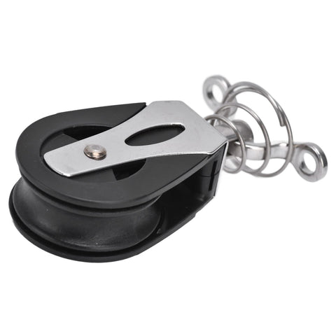 Sailboat Rigging Pulleys 316 Stainless Steel Nylon Sheave Block Head With 20mm Wheel, marine-grade, durable plain bearing design.