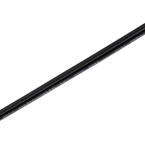 500 Foot SPT-1 Zip Cord Extension Wire 18 AWG 2 Conductor UL Listed Indoor Outdoor Black for DIY Power Cords and Christmas Light Strings Ideal for Outdoor Decor and Custom Cord Runs