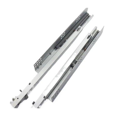 Real Deal Under Mount Single Extension Drawer Slide With Hidden Bottom Track Smooth Gliding Cabinet Hardware For Pro Shop Cabinets metal slides