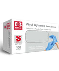 Latex Free Vinyl Exam Gloves 4 Mil Disposable Small Blue Box Of 100 Powder Free For Medical Dental Lab Use With Tough As Nails Feel
