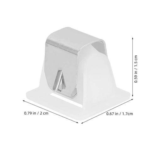 Six Set Dryer Door Latch Strike Kit For Washing Machines And Dryers Replacement Parts White Plastic And Stainless Steel Durable Easy Installation Precise Fit For Home Appliances 0.59 in white latch strike