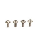 Slick Premium Grade Five Titanium Water Bottle Cage Screws Set Of Four M5x12mm T25 Torx Drive for mountain biking.