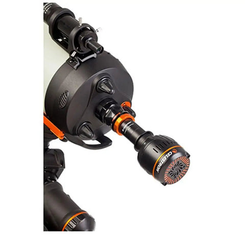 T-Adapter For 8 Inch EdgeHD Telescope Prime Focus Photography With DSLR Hookup, Secure Rear-Cell Attachment close-up view.