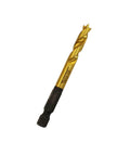 Image of One Quarter Inch Shelf Jig Bit with Quick Connect Shank for Drills and Drivers, Pro Grade High Speed Steel