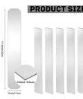 Stainless steel finishing strips, 12x1x0.02 inches, 5-pack shim stock for DIY kitchen stovetop gap filling