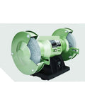 5 Inch Multi-Function Bench Grinder With One-Piece Knife Sharpener, 120W Electric Polishing Grinding Wheel Machine in green.