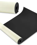 Self Adhesive Work Bench Mat 23.5 X 200 Inch PU Floor Runner For Garage And Workshop, black mat roll close-up view.