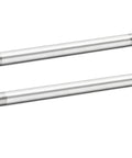 Stainless Steel 304 Pipe Fitting Nipple 1/2 NPT Male To 1/2 NPT Male, 10 Inch Length, 2 Pack, shown side by side