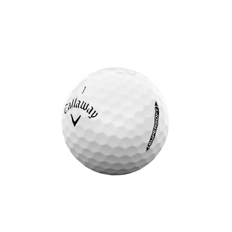White Supersoft Golf Ball With HyperElastic SoftFast Core For Crazy Fast Driver And Iron Speeds, Ultra Soft Feel, Solid Spin Control.