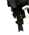 Close-up of 21 Degree Framing Nailer Be A Beast With 3 1/2 Inch Full Round Head Drives 2 To 3-1/2 Inch Plastic Collated Nails