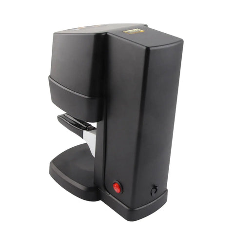 Effortless Automatic Electric Coffee Tamper For Espresso Machines 58mm with a sleek black design and digital display.