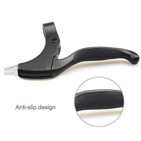 Universal Aluminum Bicycle Brake Levers 4 Finger and 2.5 Finger Length, lightweight, anti-slip ergonomic grip, fits 2.2cm handlebars