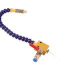 Get This Super Adjustable Mist Coolant Sprayer Featuring A Brass Nozzle And One Meter Hose for CNC machines with a purple flexible hose.