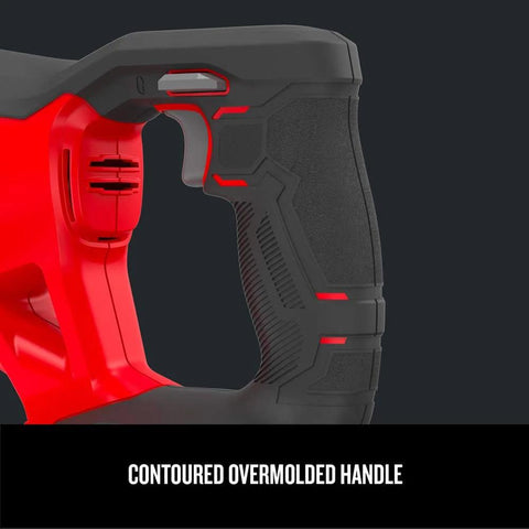 V20 Cordless Reciprocating Saw Bare Tool With 1-Inch Stroke, 0-3,000 RPM Variable Speed Trigger handle close-up