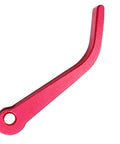 Red aluminum alloy wrench lock buckle for 11 inch electric scooter folding mechanism kit, side view.