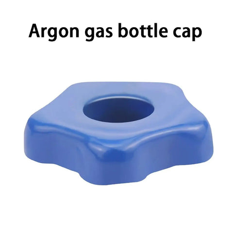 Pure Copper Argon Cylinder Valve Switch For Gas Welding Gear With QF-2 Oxygen Safety Fine Tooth Coarse Tooth Settings National Standard Full Compliance Bottle Cap Included, blue argon gas bottle cap