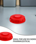 Fresh Durable Red Ibc Tank Lids For Tanks, heavy duty ABS plastic lid with breathable vent design for chemical storage.