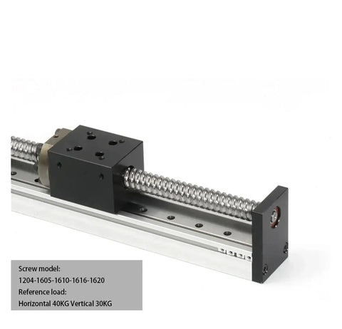 Beefed Up Heavy Duty Linear Guide Module With 57 Stepper Motor Nema23 And SFU1605 Ball Screw Actuator, steel slide table