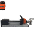 Heavy Duty Linear Guide Motion Stage With Hand Wheel And Sliding Table 100 To 300mm Stroke 50 By 80mm Mobile Panel 1605 Horizontal 200mm Stroke Position Counter Precise Linear Rail Platform For CNC And Lab Use, side view