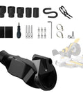 5 In 1 Miter Saw Dust Collection Adapter Vacuum Hose Connector Upgrade Kit For 12 Inch Sliding Saws Includes Adapters With Tools