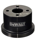 DeWalt One Half Inch To Two Inch Knockout Set For Electrical Boxes With Durable Punches And Quick Change Bushings, Pro Grade Heavy Duty Metal Knockout Tool Kit For Contractors And Diy Projects - 1 1/4 inch bushing close-up