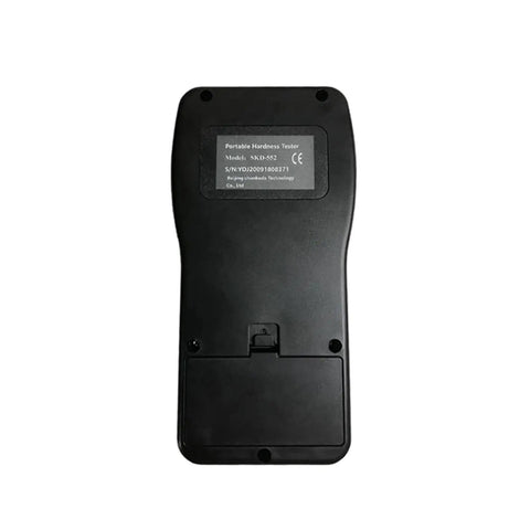 Back view of Rock Solid Portable Digital Leeb Hardness Tester, compact design suitable for on-the-go metal hardness testing.