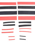 Heavy Duty 150 Piece Heat Shrink Tubing Kit With Black And Red Polyolefin Wire Cable Sleeves For Tough Insulation Jobs Plus Dual Color Organization To Make Wiring A Breeze And Keep Things Straight Without Any Slipping. assorted red and black heat shrink tubing sleeves