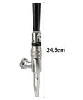Badass Top Shelf Nitro Cold Brew Coffee Maker Mini Keg With Rapid Nitrogen Gas Dispenser Setup Awesome For Home Brews And Ultra Smooth Stout Creamer Pouring Daily, stainless steel tap with 24.5cm height