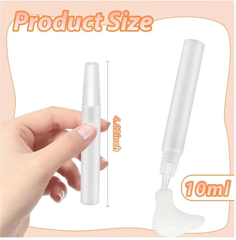 Make Your Own Moth Man Magnet Craft Kit 10ml glue pen held by hand and size measurements shown