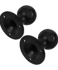 Two Pack Black Cast Iron Barn Door Handles With Vintage Distressed Texture Tough As Nails Heavy Duty Round Pulls For Shed Doors And Garage Rustic