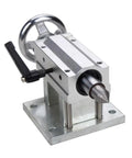 Straight Up Precision 4th Axis Gearbox For CNC Router, smooth engraving tailstock, aluminum construction, 70mm length.