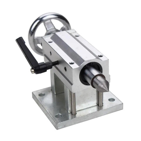 Straight Up Precision 4th Axis Gearbox For CNC Router, smooth engraving tailstock, aluminum construction, 70mm length.