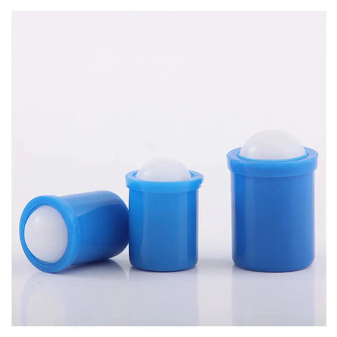 Top Tier Pom Plastic Ball Plungers Bring Hella Reliable Spring Press Force For Snap Tight Push Fit Mounting On Auto Trim Panels And Heavy Machinery Fixtures, blue plastic plungers in three sizes.