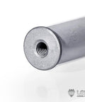 Close-up of Dope Heavy Duty Metal Fire Extinguisher For 1/14 Scale RC Hydraulic Excavator and Bulldozer Rig, aluminum material with threaded end.