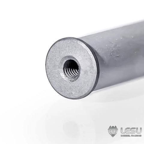 Close-up of Dope Heavy Duty Metal Fire Extinguisher For 1/14 Scale RC Hydraulic Excavator and Bulldozer Rig, aluminum material with threaded end.