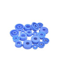 Must Have Hydraulic Piston U Cup And PU O Ring Seal Set Ten Piece Assortment For 4mm 5mm 6mm 7mm Sizes Ideal For Pipelines Industrial Equipment Food Processing Automotive Systems And Low Pressure Hydraulics blue PU seal assortment
