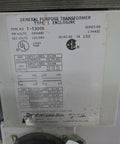General Purpose Transformer Type 1 Enclosure labeled with input and output specifications for 240/480 volts.
