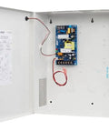 Tough As Nails Dual Voltage Switching Power Supply With Heavy Duty Enclosure And One Amp Output For 12 Or 24 Volt Electric Locks interior view with circuit board.