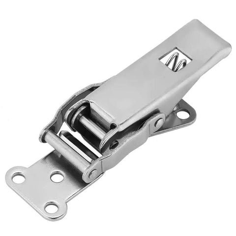 Stainless Steel Spring Loaded Toggle Latch Hasp For Cabinets Boxes Barrels And Mechanical Equipment No Fuss Easy Install Durable Hardware