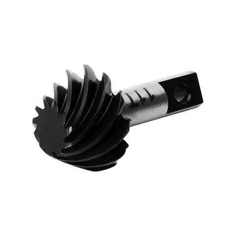 11 To 28T Helical Axle Gear Set For 1 To 18 HPI Venture 18 Upgrade, close-up of gear showing beefy steel alloy 20CrMo reinforced construction