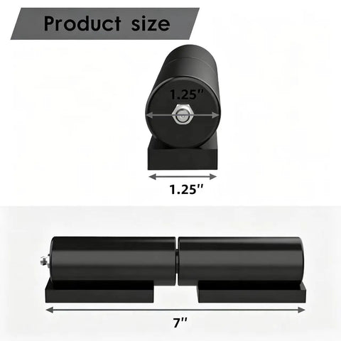 Beefy Barrel Gate Hinge Set For Outdoor Use Heavy Duty Weld On Hinges dimensions 1.25 inches by 7 inches