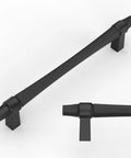 Matte Black Cabinet Pulls 5 Inch 128mm Hole Center 10 Pack Drawer Handles For Kitchen Cabinets And Bathroom Vanity Doors Hardware ZH0074