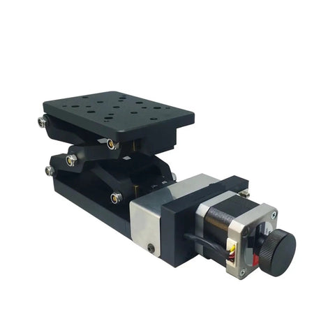 Motorized Rotary Positioning Stage PT-GD401 With Pro-Grade Precision Electric Lifting Table, Z-Axis, 60mm Stroke, 120x80mm Platform