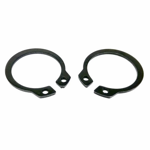 900-Piece All-In-One External Snap Ring Kit 5-20mm C Type Circlips Stainless Steel Black 65Mn GB894 Retaining Clips close up