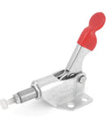 Toggle Clamp KL-36006 Heavy Duty Holding Pliers 51kg 112lb Push Pull Type SLI Joint Clamp for Woodworking and Metalworking, compact red-silver metal and plastic clamp