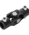 Three Quarter Inch Steering U Joint 36 Spline To Three Quarter Inch DD Black 96mm heavy duty, nickel plated solid steel joint